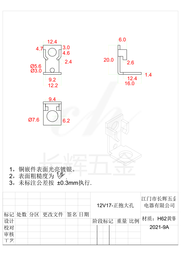 12V17-正抱大孔